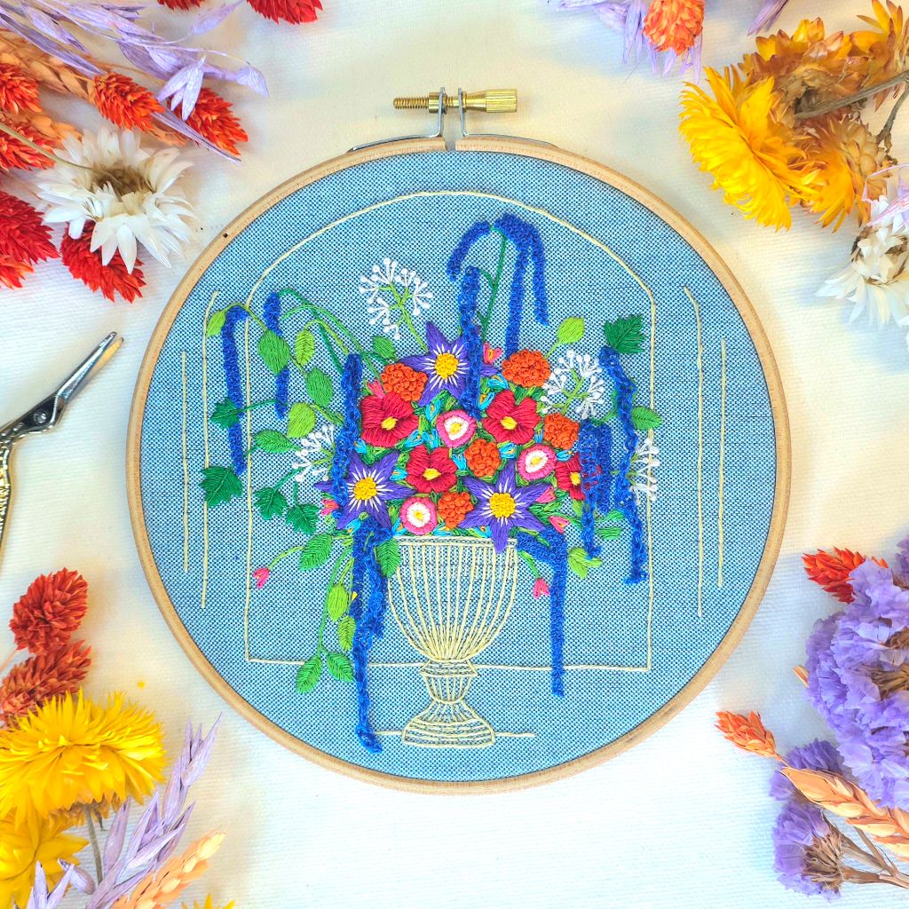 A Paraffle of Wildflowers Hoop Kit