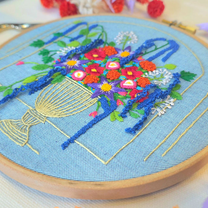 A Paraffle of Wildflowers Hoop Kit