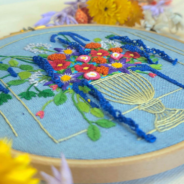 A Paraffle of Wildflowers Hoop Kit