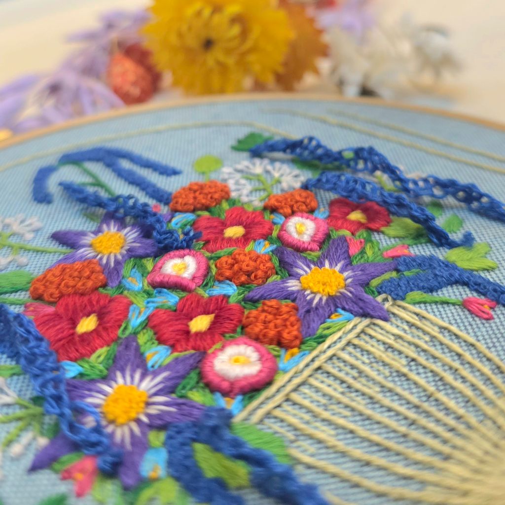 A Paraffle of Wildflowers Hoop Kit