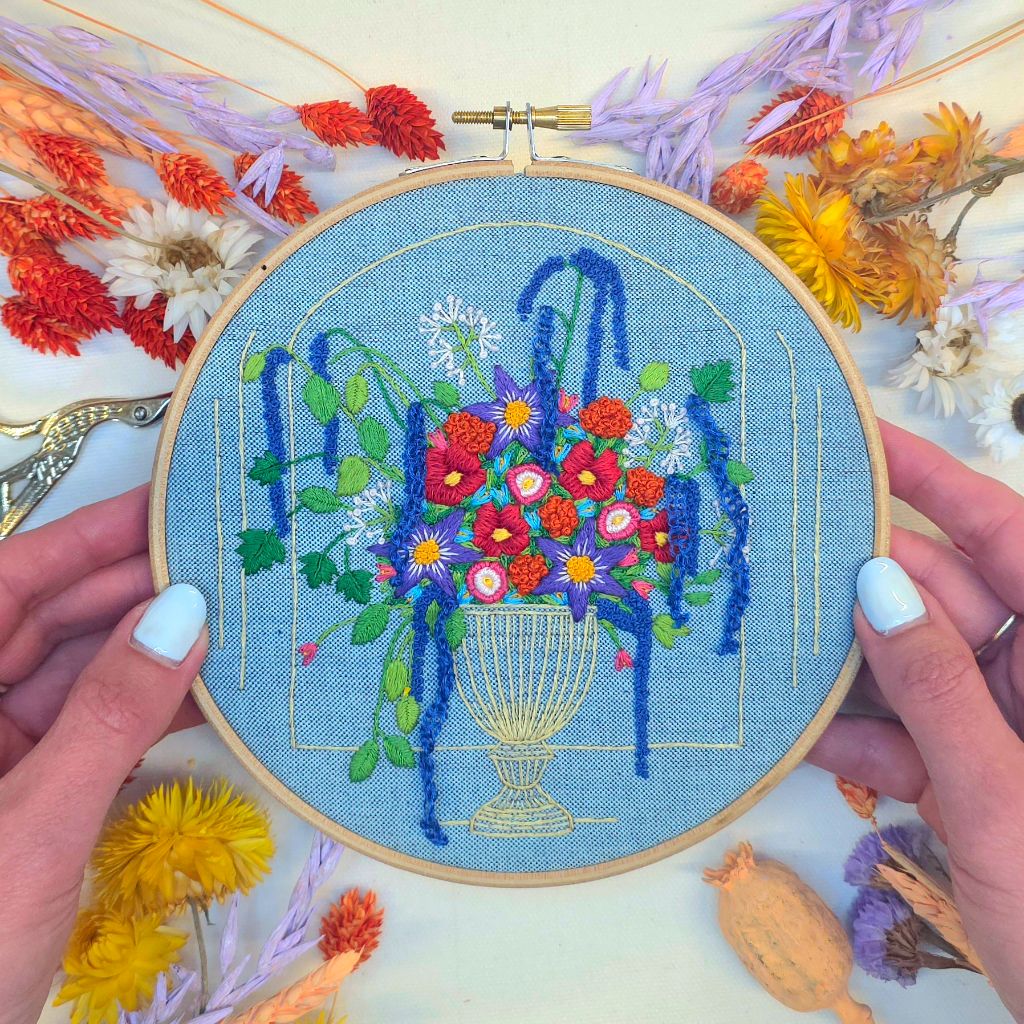 A Paraffle of Wildflowers Hoop Kit