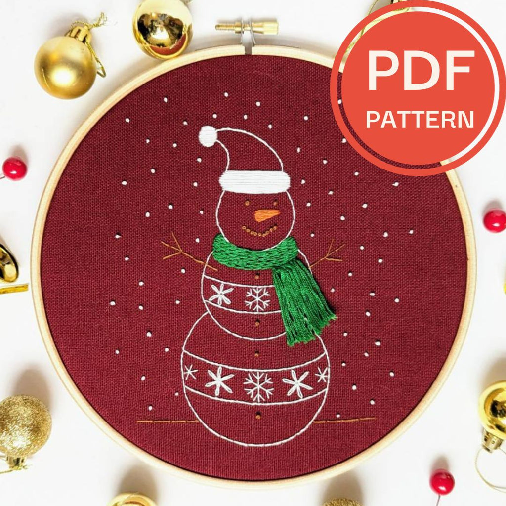 Christmas Bauble Embroidery Kit - Snowflake