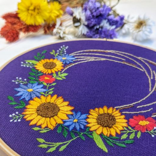 Summer Wreath Embroidery Kit