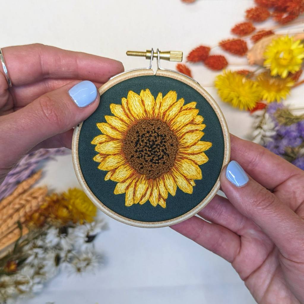Sunflower Needle Painting Pattern