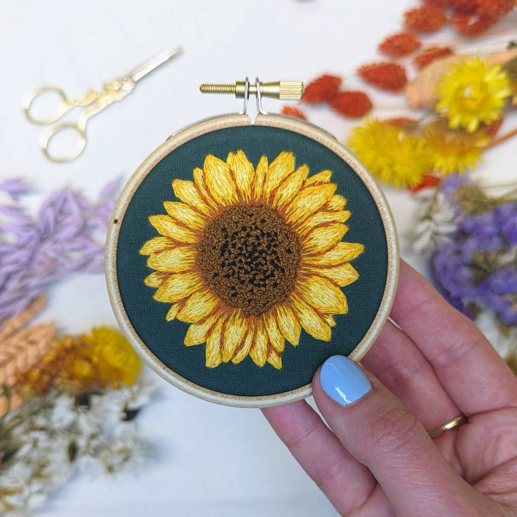 Sunflower Needle Painting Pattern