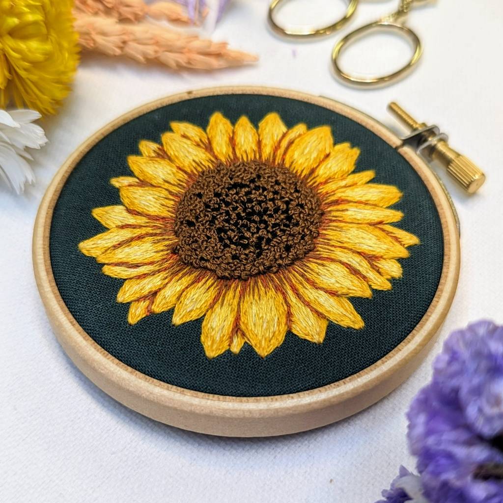 Sunflower Needle Painting Pattern