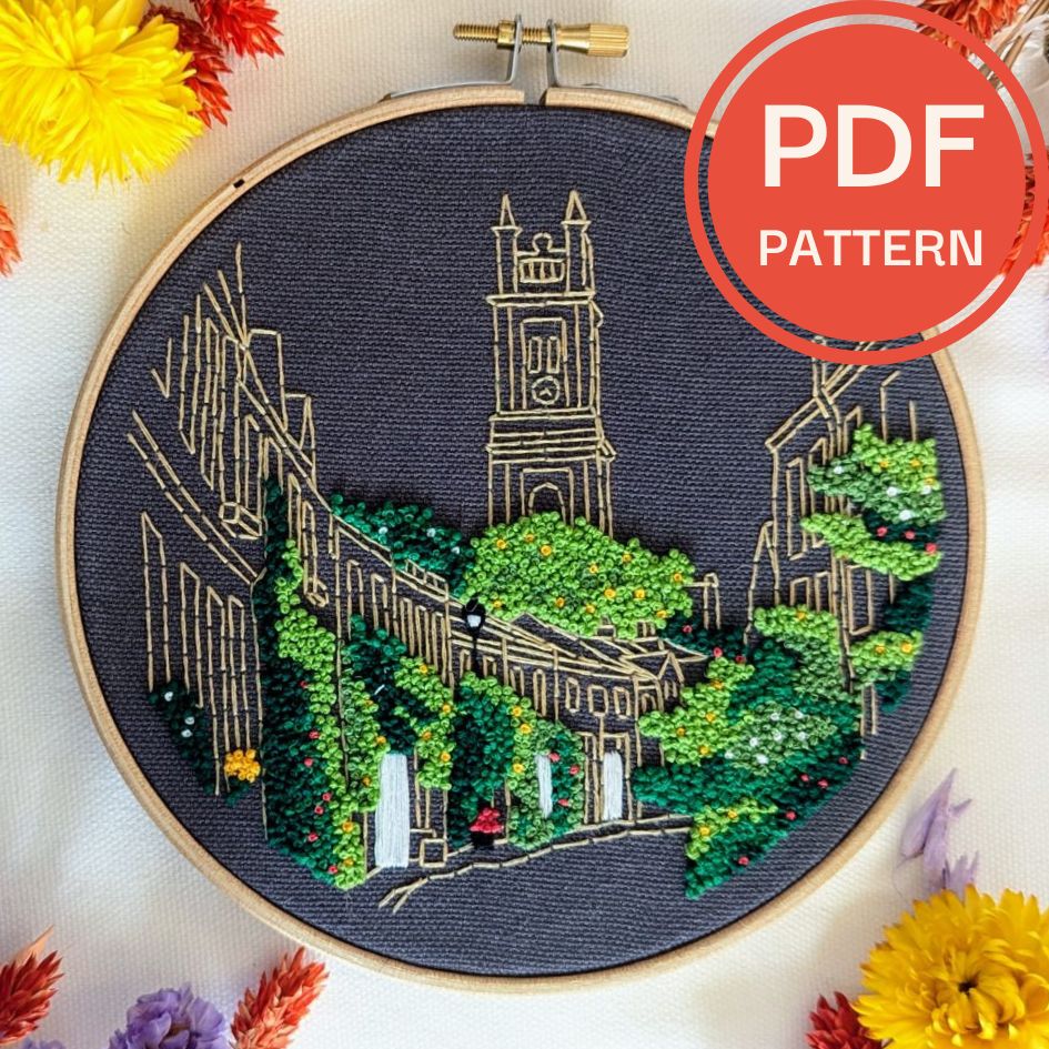 Circus Lane Embroidery Pattern
