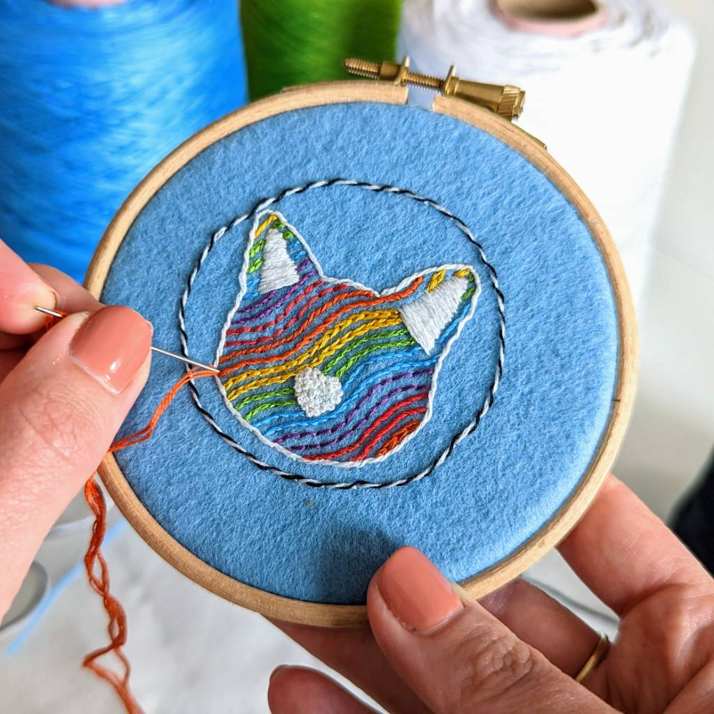 Craft for Cats Stick and Stitch Kit | Paraffle Embroidery