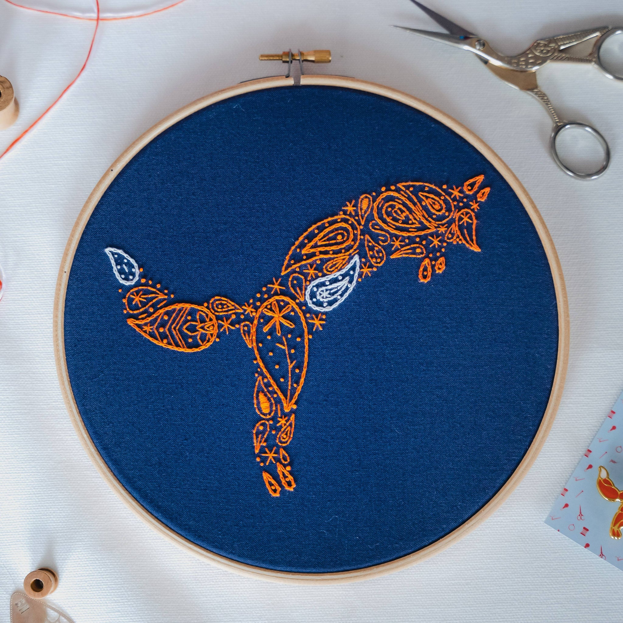 Fox Embroidery Kit  Paraffle Embroidery