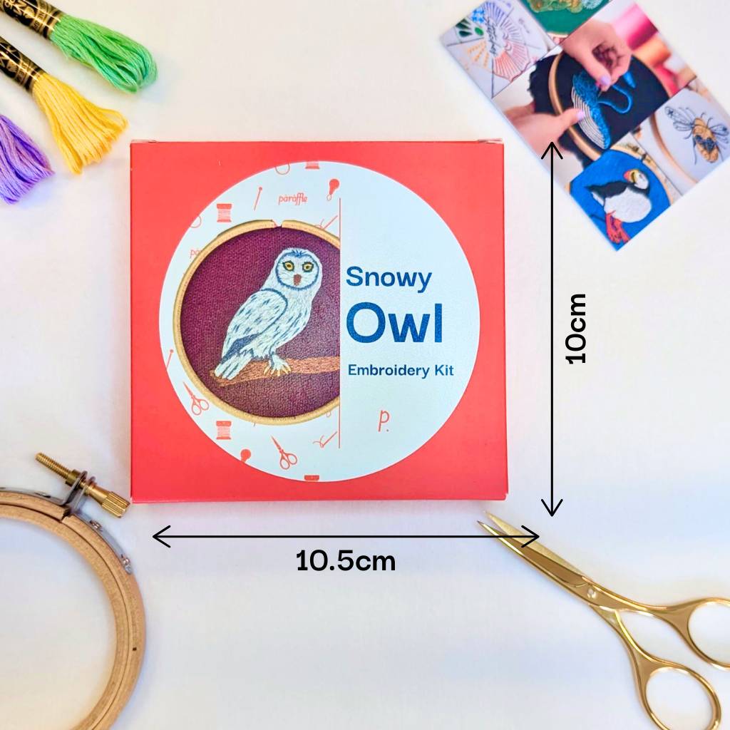 Snowy Owl Embroidery Kit