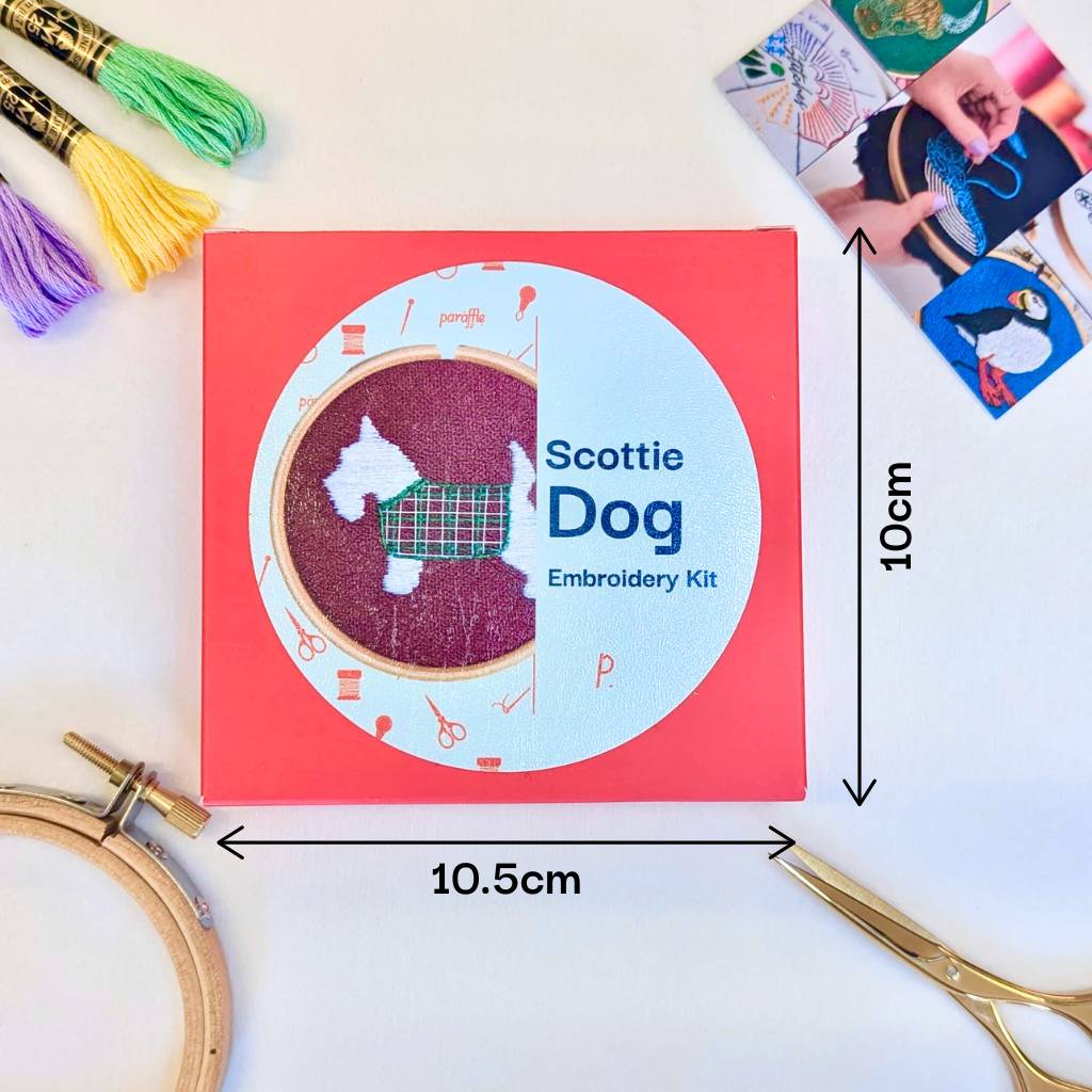 Scottie Dog Embroidery Kit