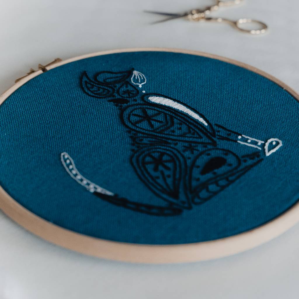 Cat Embroidery Kit
