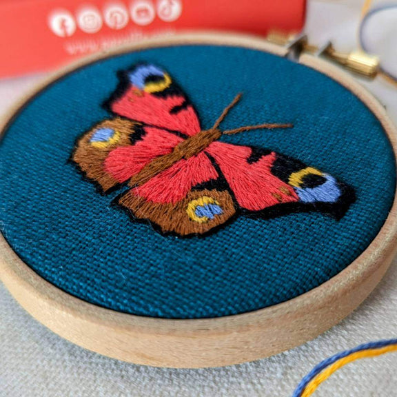 Mini Butterfly Embroidery Pattern | Paraffle Embroidery
