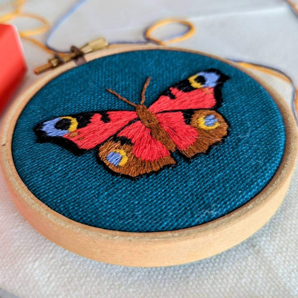 Mini Butterfly Embroidery Pattern | Paraffle Embroidery