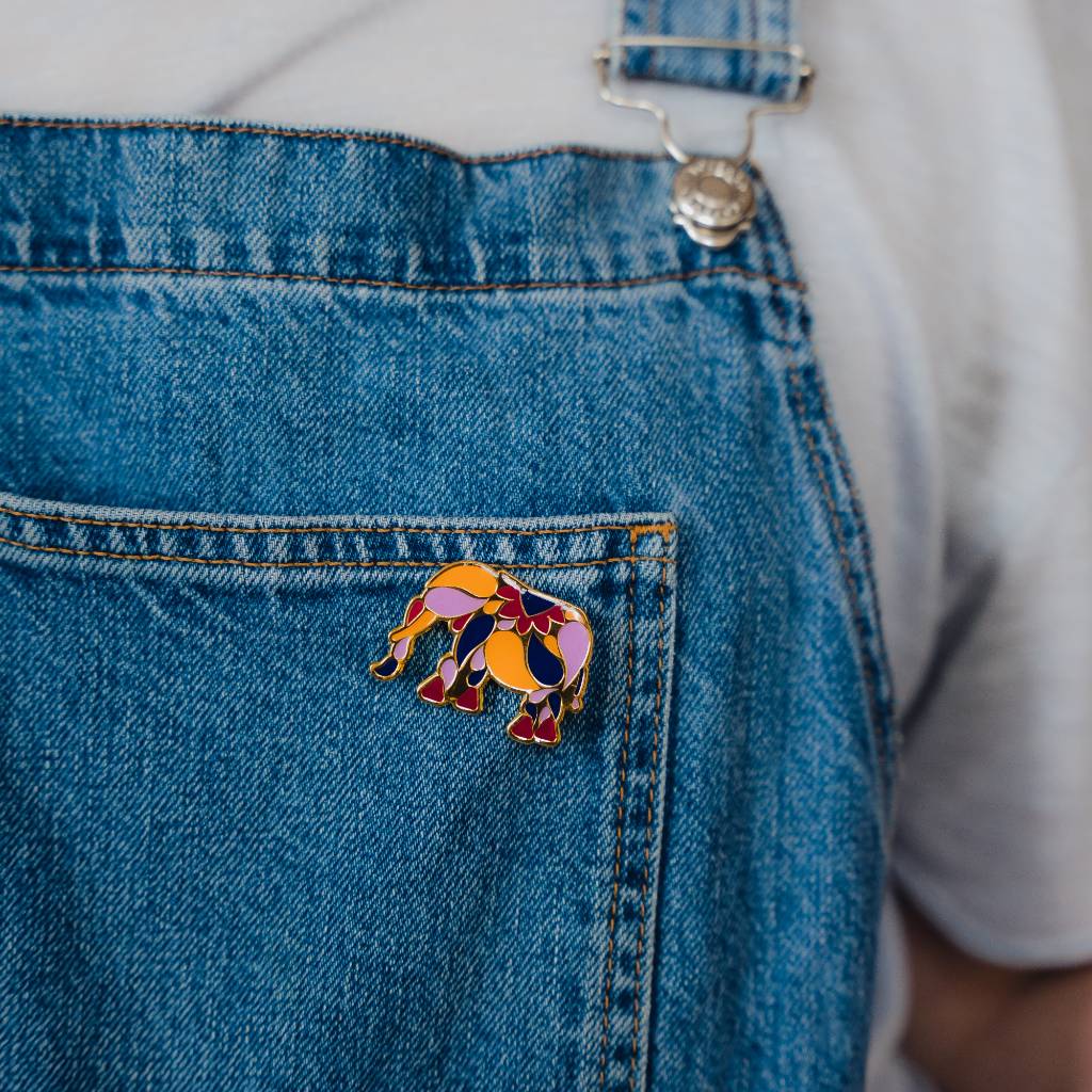 Elephant Pin Badge
