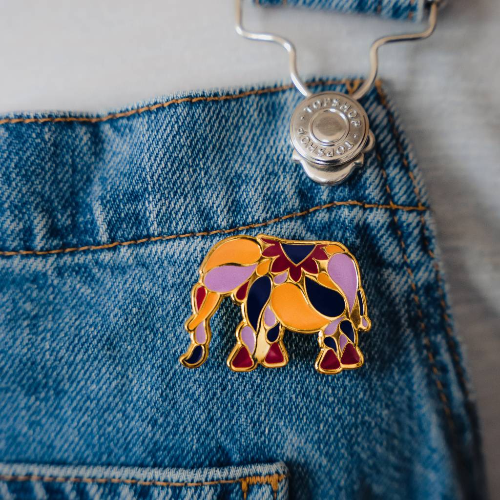 Elephant Pin Badge