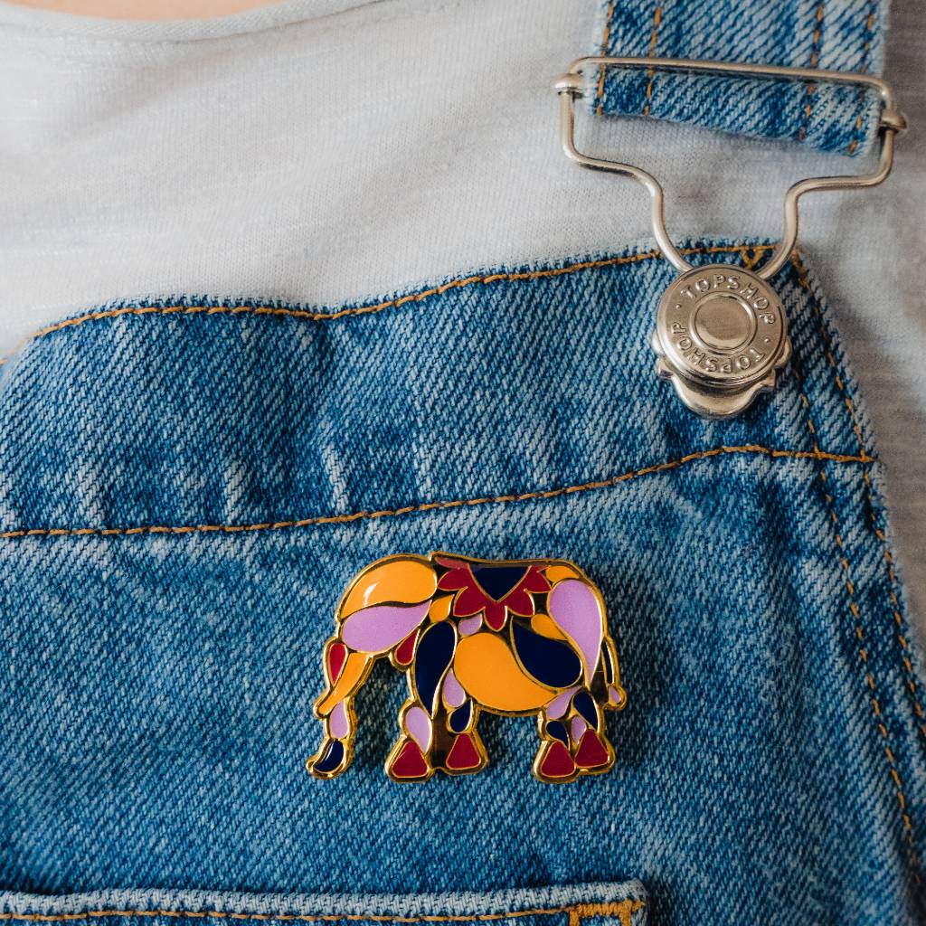 Elephant Pin Badge