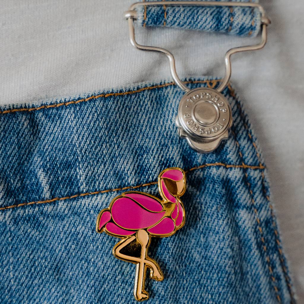 Flamingo Pin Badge
