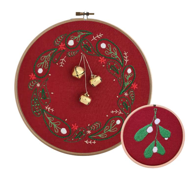 Christmas Bauble Embroidery Kit - Snowflake