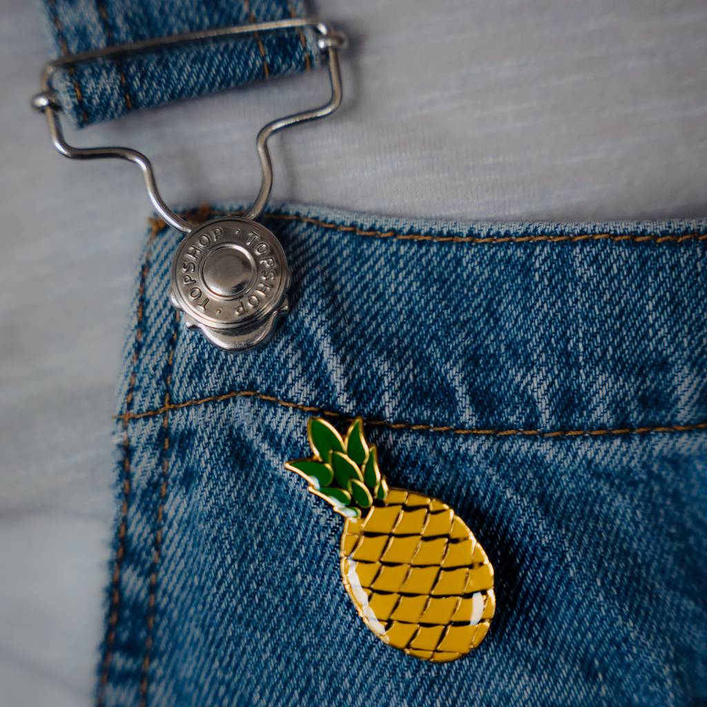 Pineapple Pin Badge