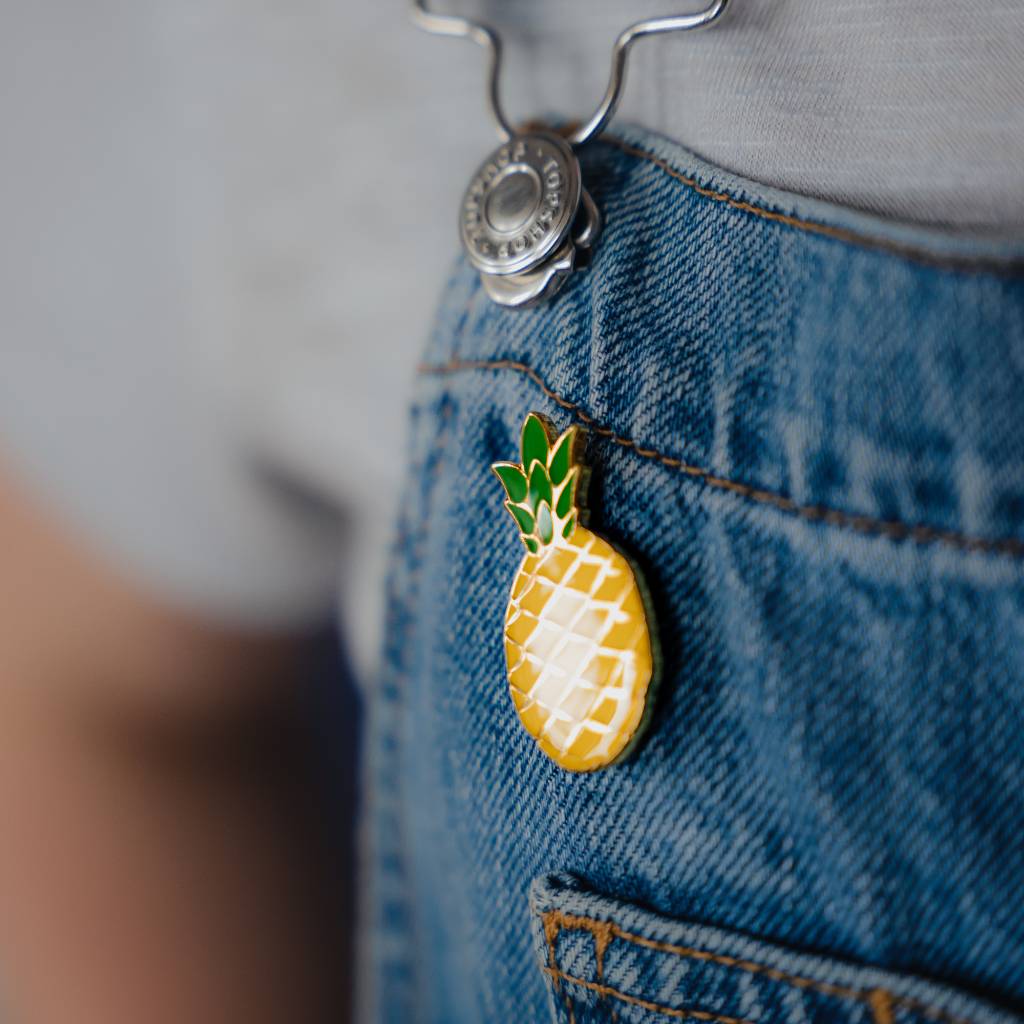 Pineapple Pin Badge