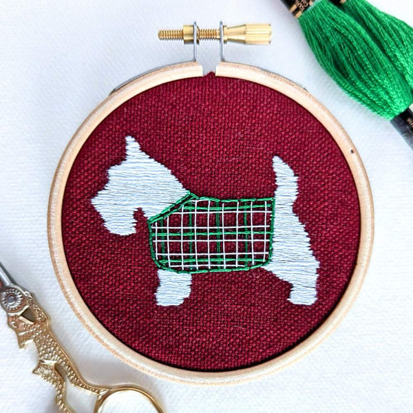 Scottie Dog Embroidery Pattern