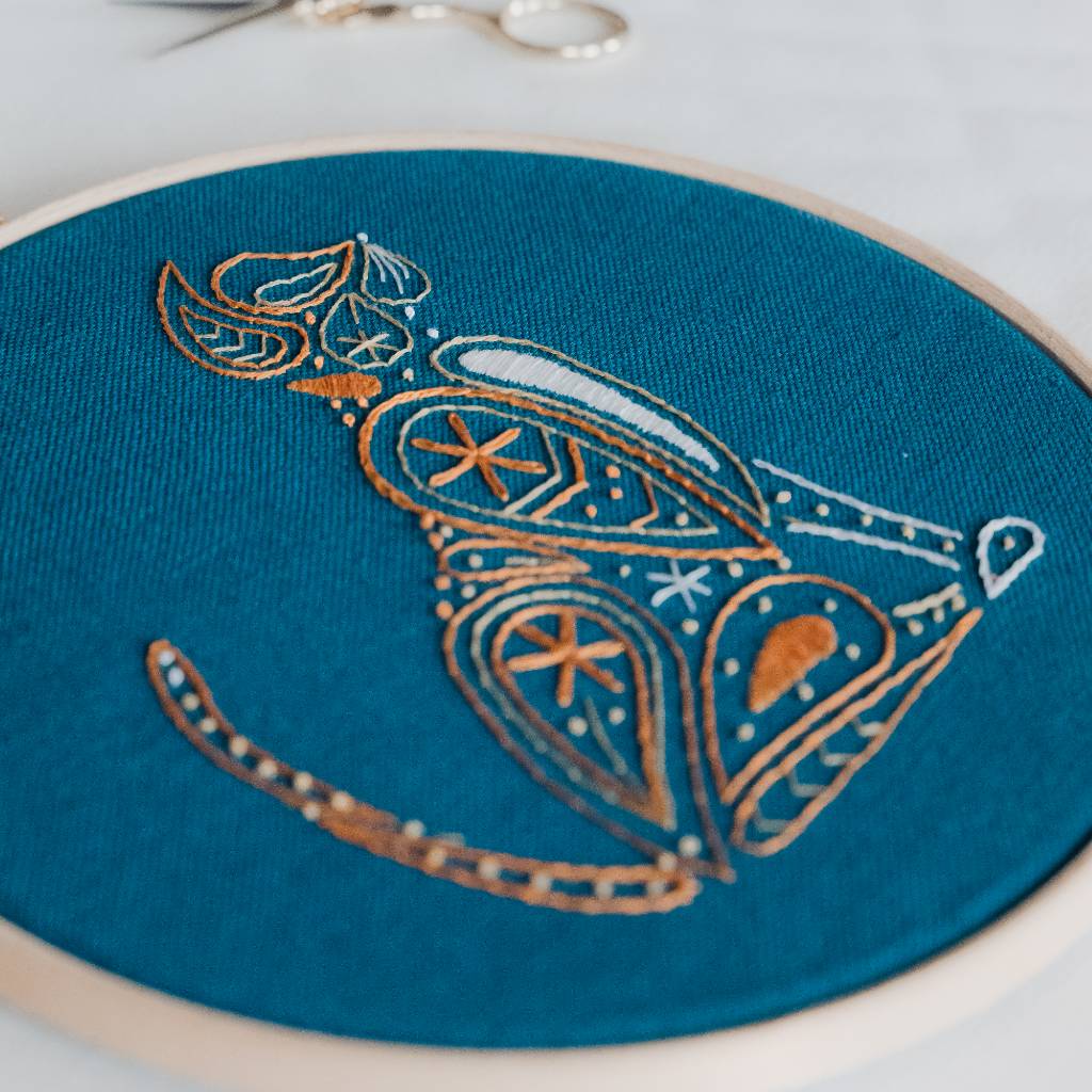 Cat Embroidery Pattern