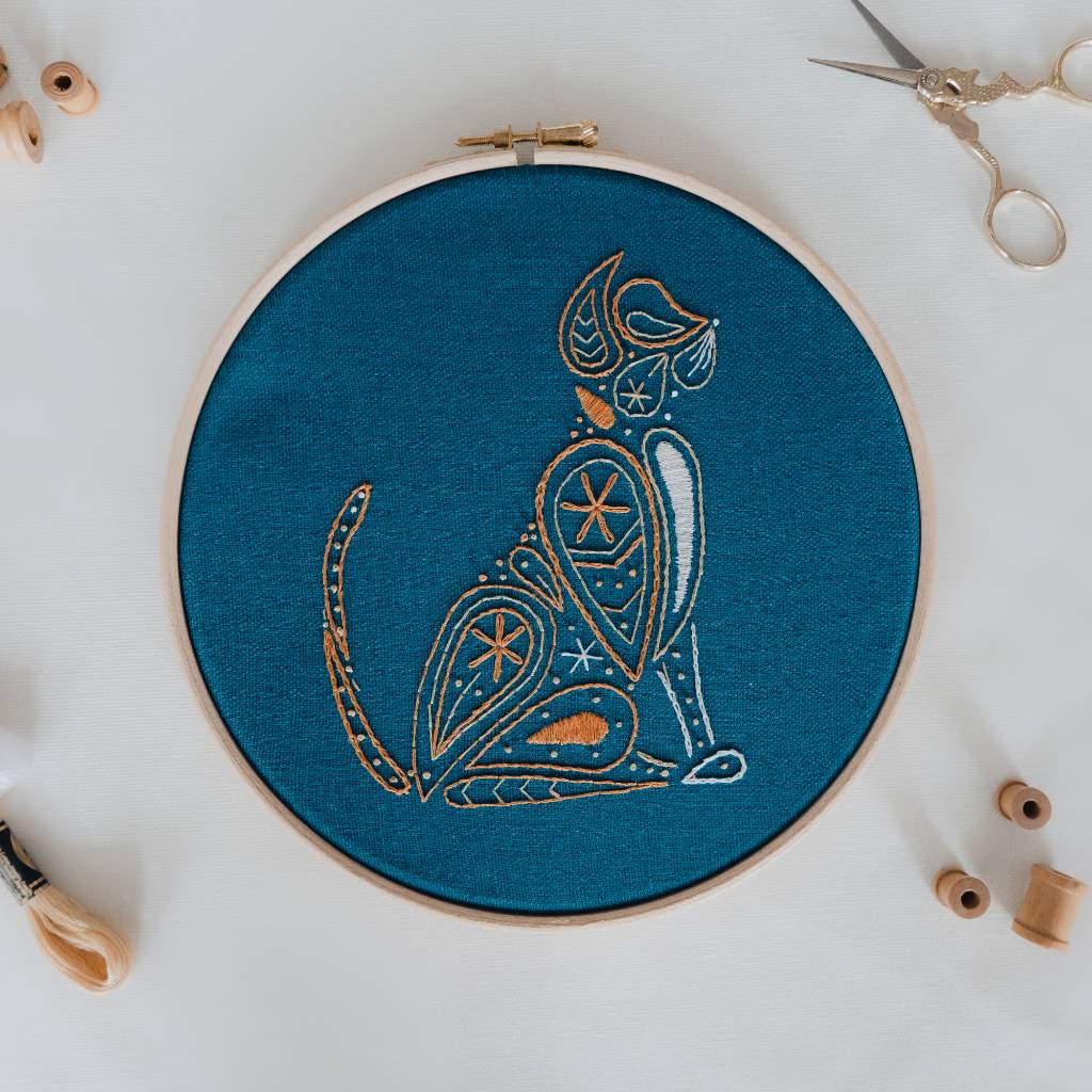 Cat Embroidery Pattern