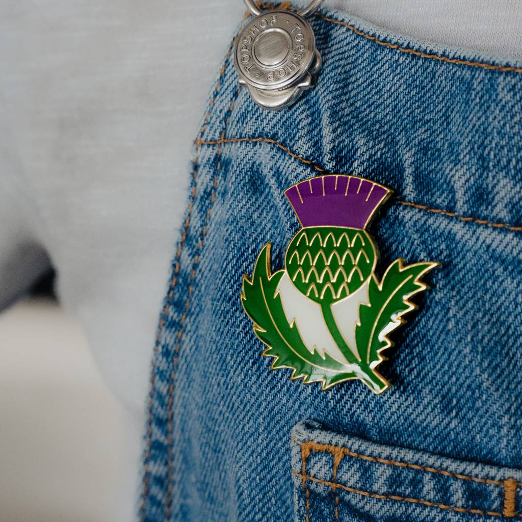 Scottish Thistle Pin Badge