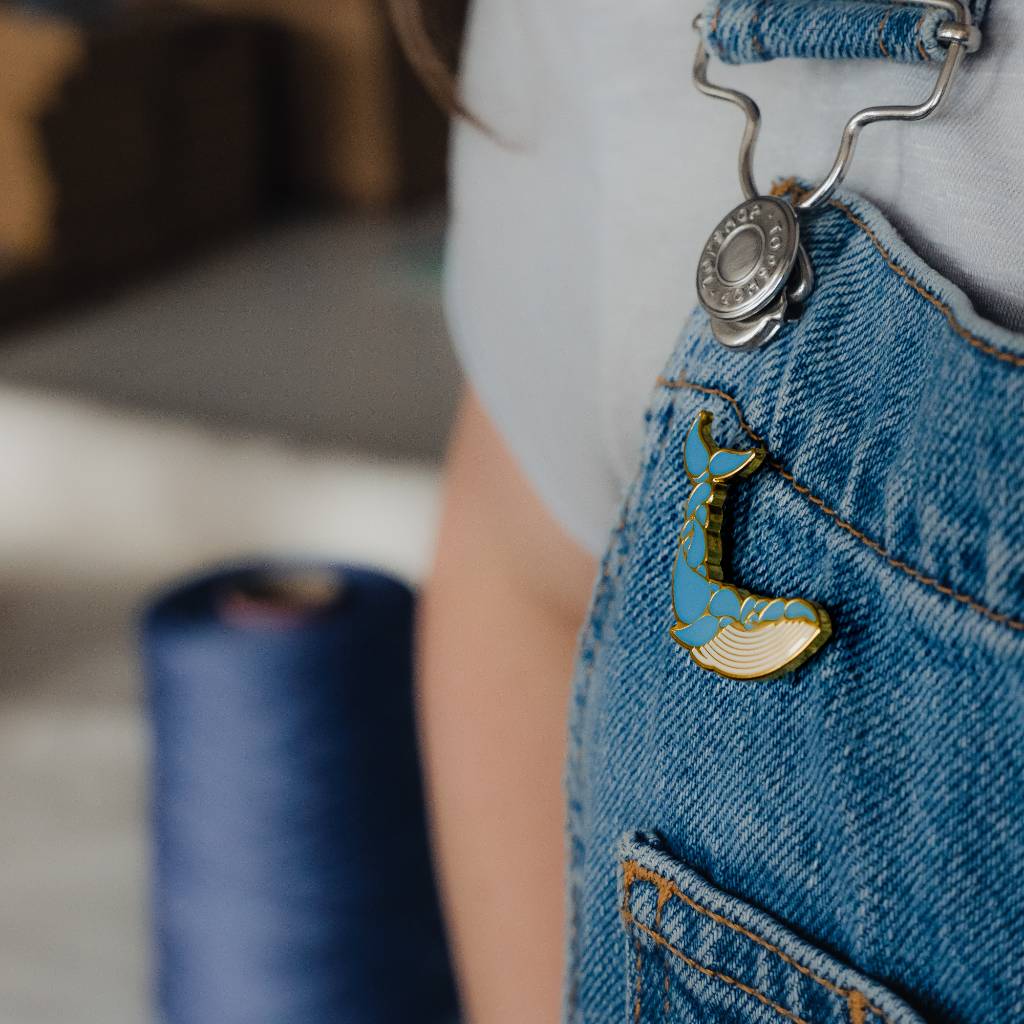 Whale Pin Badge