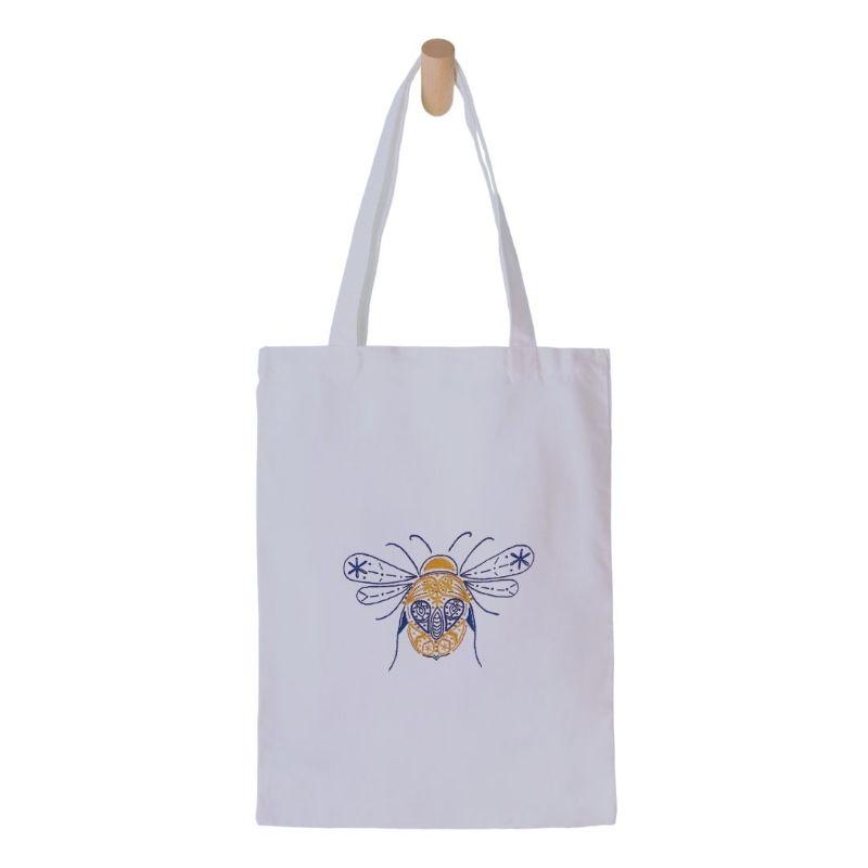 Paraffle Embroidery Tote bag Kit Bee Tote Bag Kit