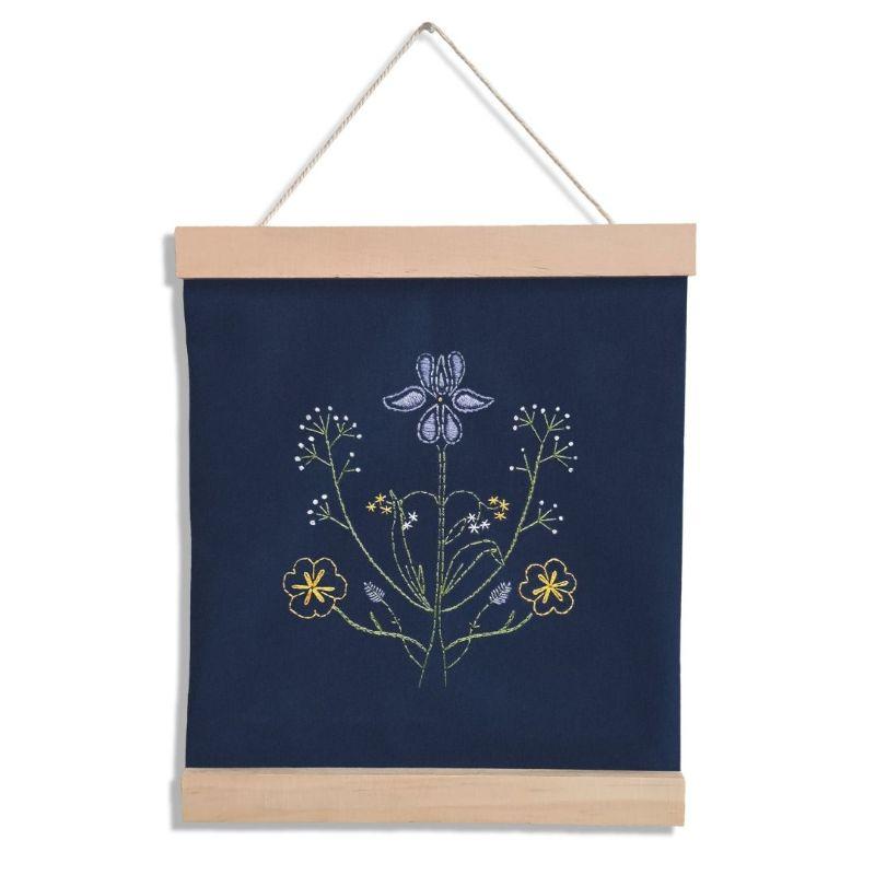 Paraffle Embroidery Banner Embroidery kit Botanicals Banner Embroidery Kit