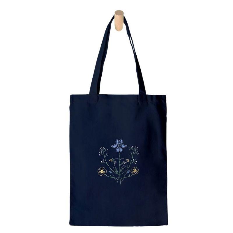 Paraffle Embroidery Tote bag Kit Botanicals Tote Bag Kit