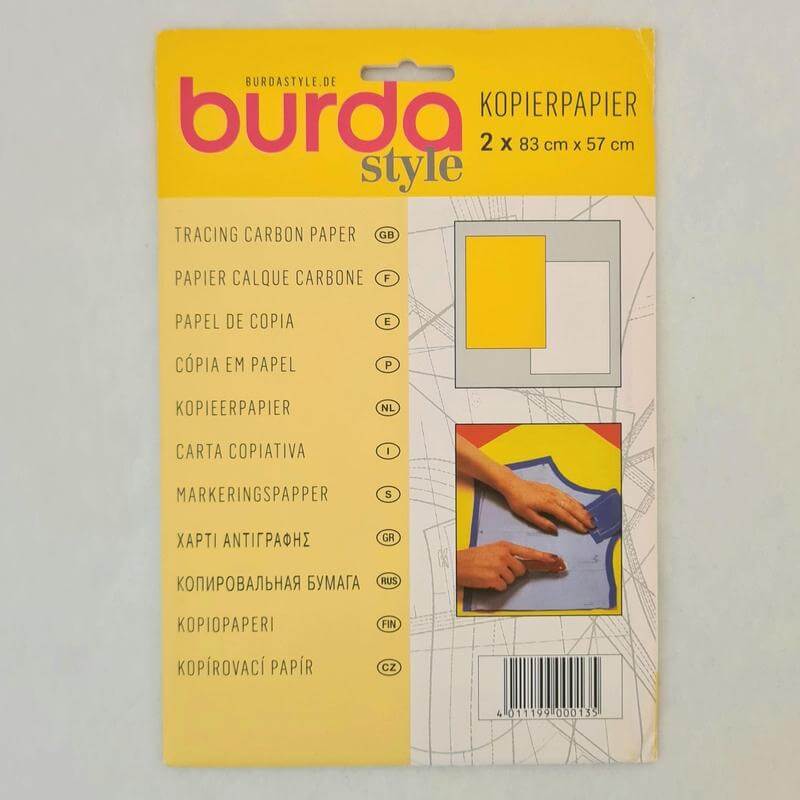 Paraffle Embroidery Supplies & Accessories Burda Dressmakers' Carbon Paper - White and Yellow