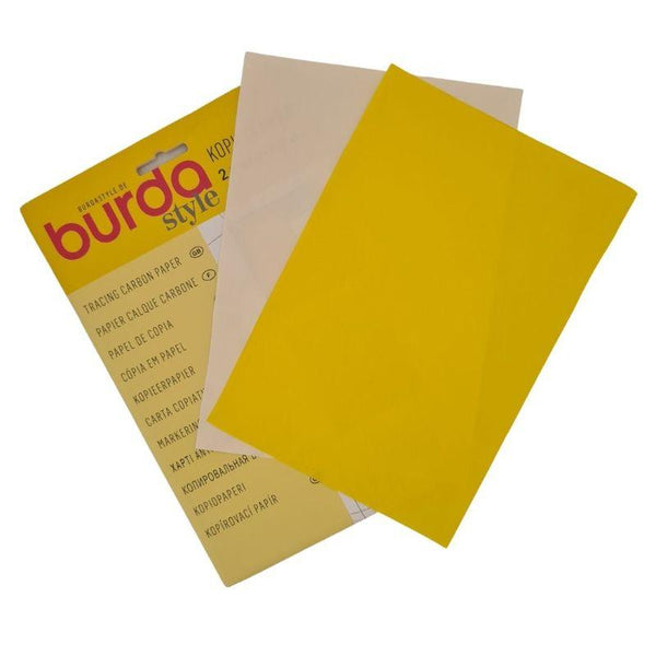 Paraffle Embroidery Supplies & Accessories Burda Dressmakers' Carbon Paper - White and Yellow