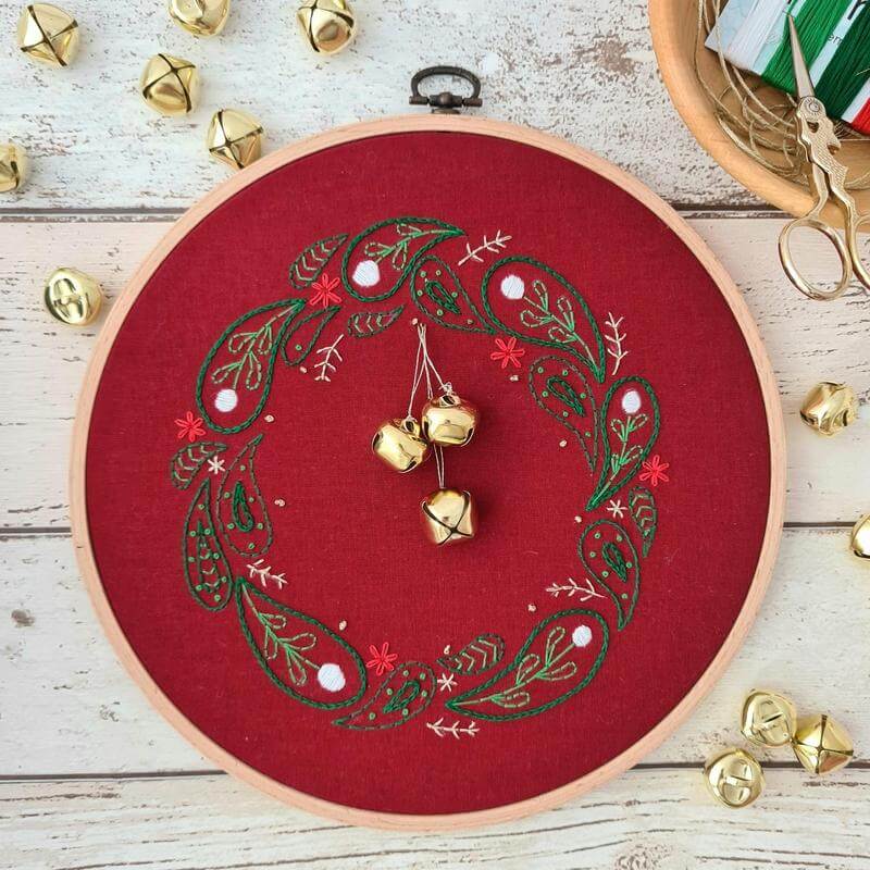 Paraffle Embroidery Pattern Christmas Set of 3 Embroidery Patterns