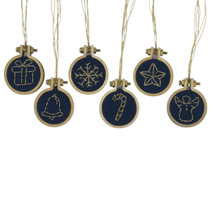 Paraffle Embroidery Christmas Wine Charm Embroidery Set