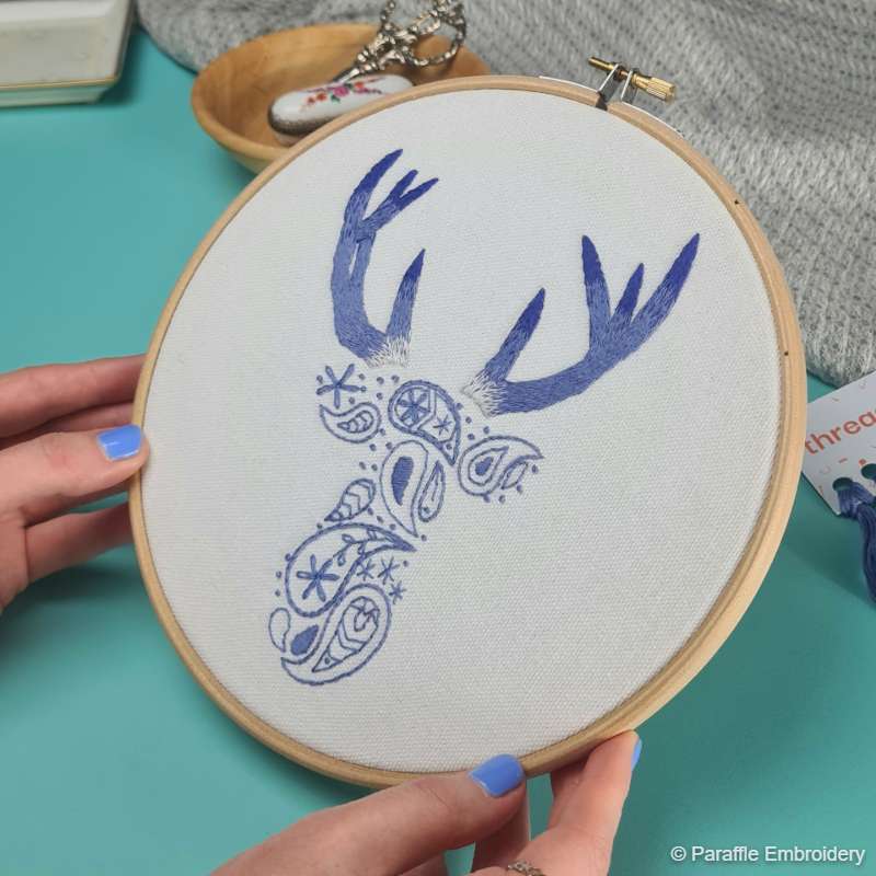 Paisley Deer Embroidery Kit