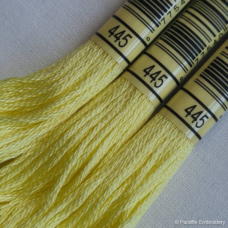 Paraffle Embroidery Supplies &amp; Accessories 445-(Pale-Yellow) DMC Embroidery Thread