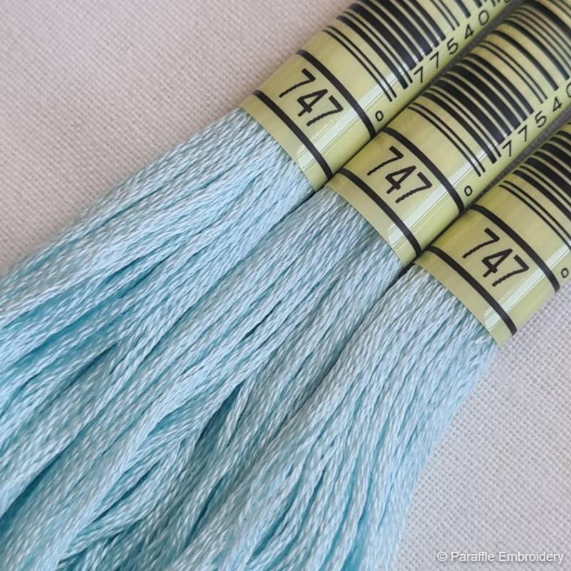 Paraffle Embroidery Supplies &amp; Accessories 747-(Icy-Blue) DMC Embroidery Thread
