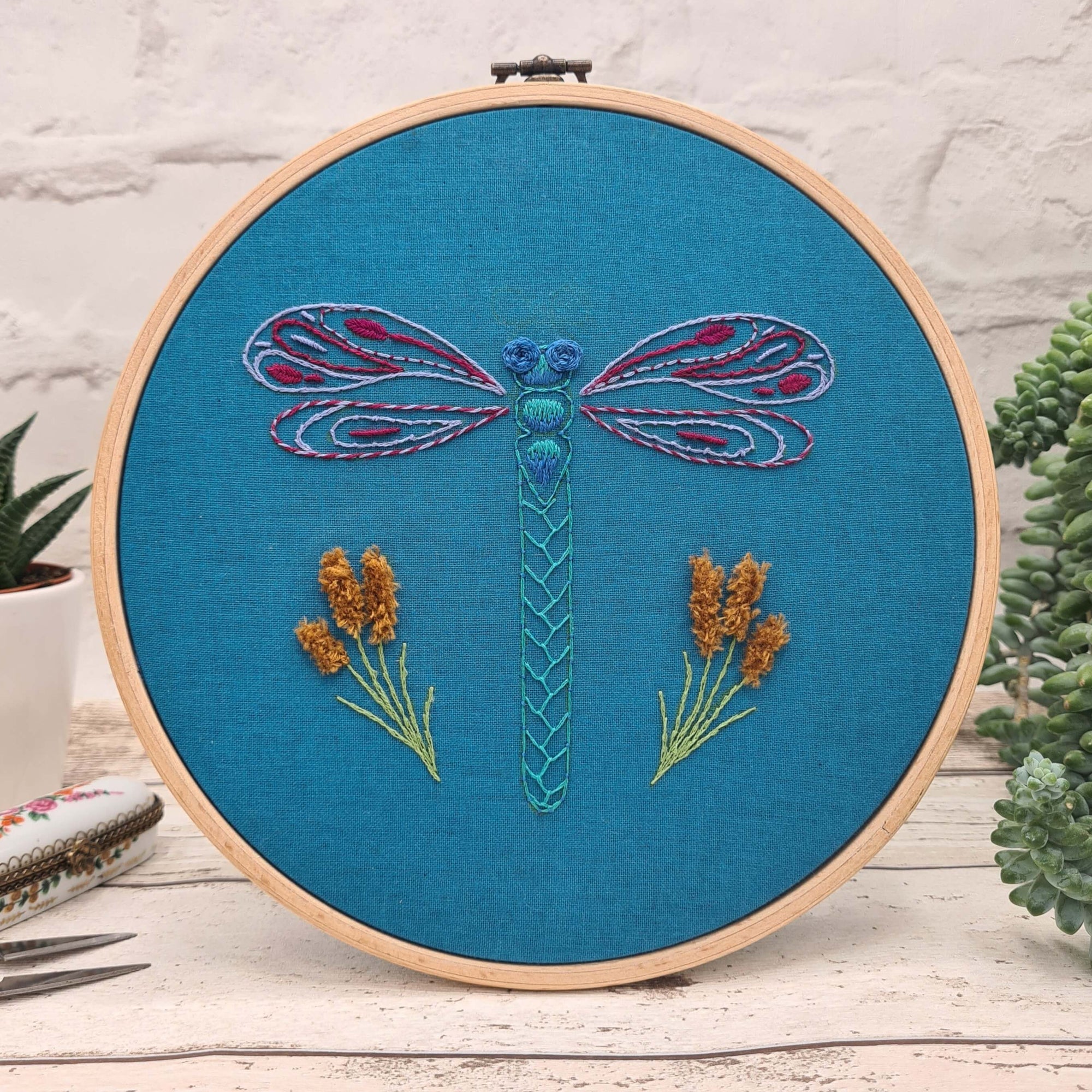 Paraffle Embroidery Pattern Dragonfly Embroidery Pattern