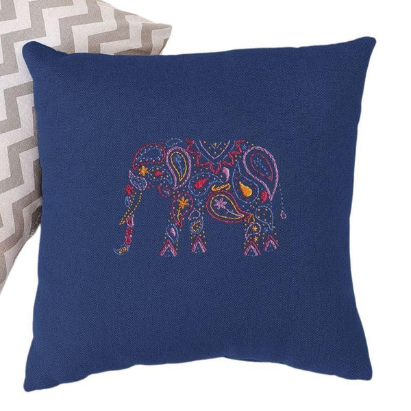 Paraffle Embroidery Cushion Embroidery Kit Elephant Cushion Kit & Pattern