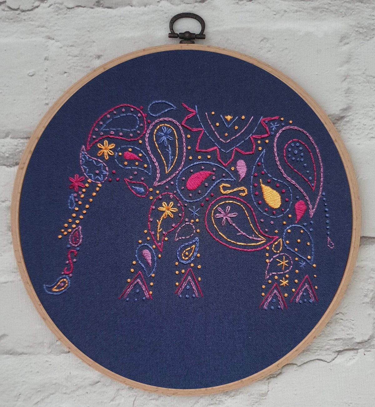Paraffle Embroidery Pattern Elephant Embroidery Pattern