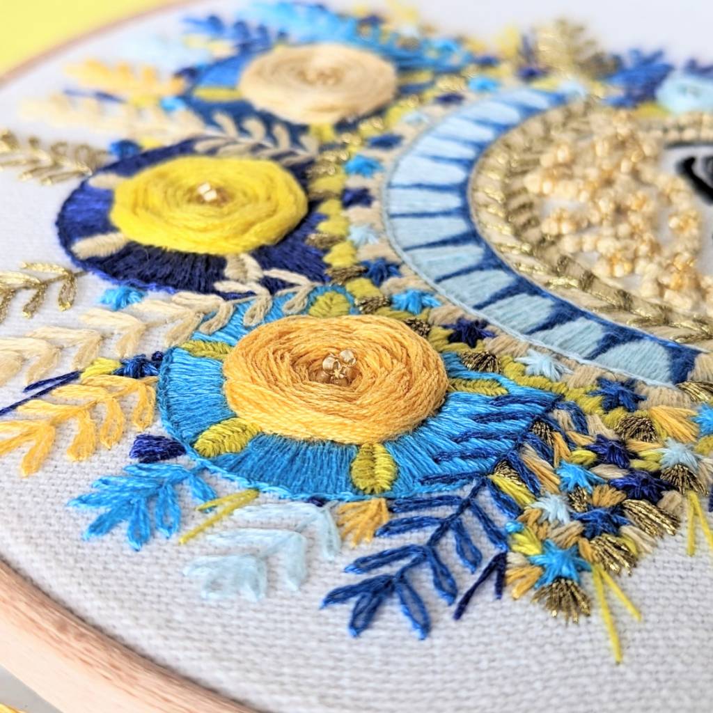 &quot;Melissa&quot; Flower Crown Embroidery Kit