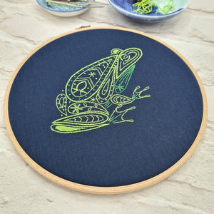 Paraffle Embroidery Pattern Frog Embroidery Pattern