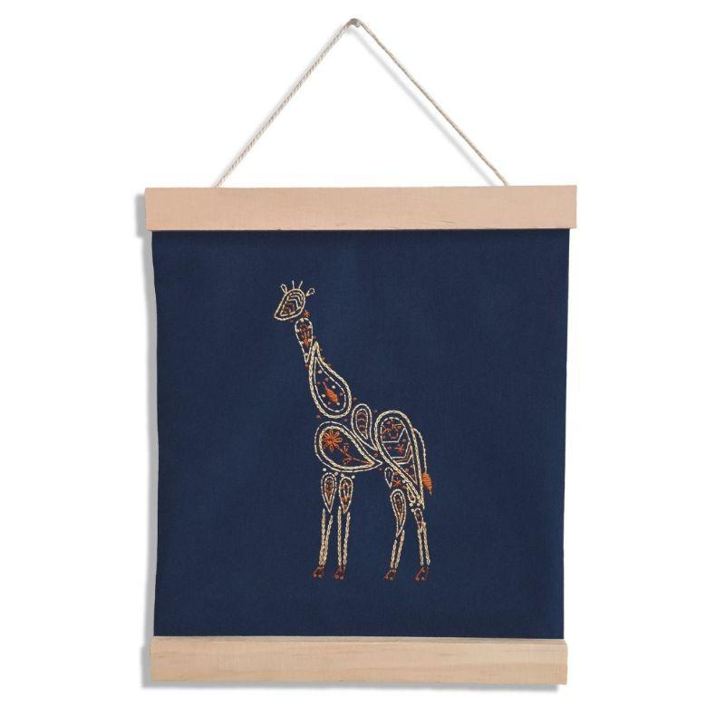 Paraffle Embroidery Banner Embroidery kit Giraffe Banner Embroidery Kit