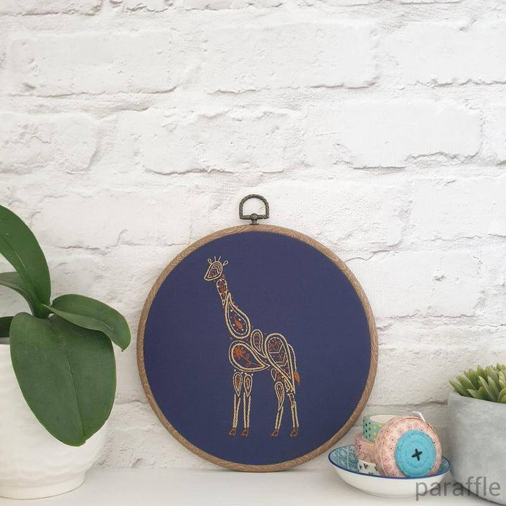 Paraffle Embroidery Pattern Giraffe Embroidery Pattern