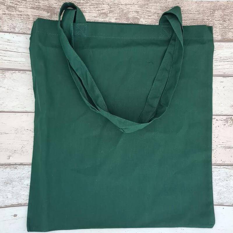 Paraffle Embroidery Supplies & Accessories Green Cotton Tote Bag