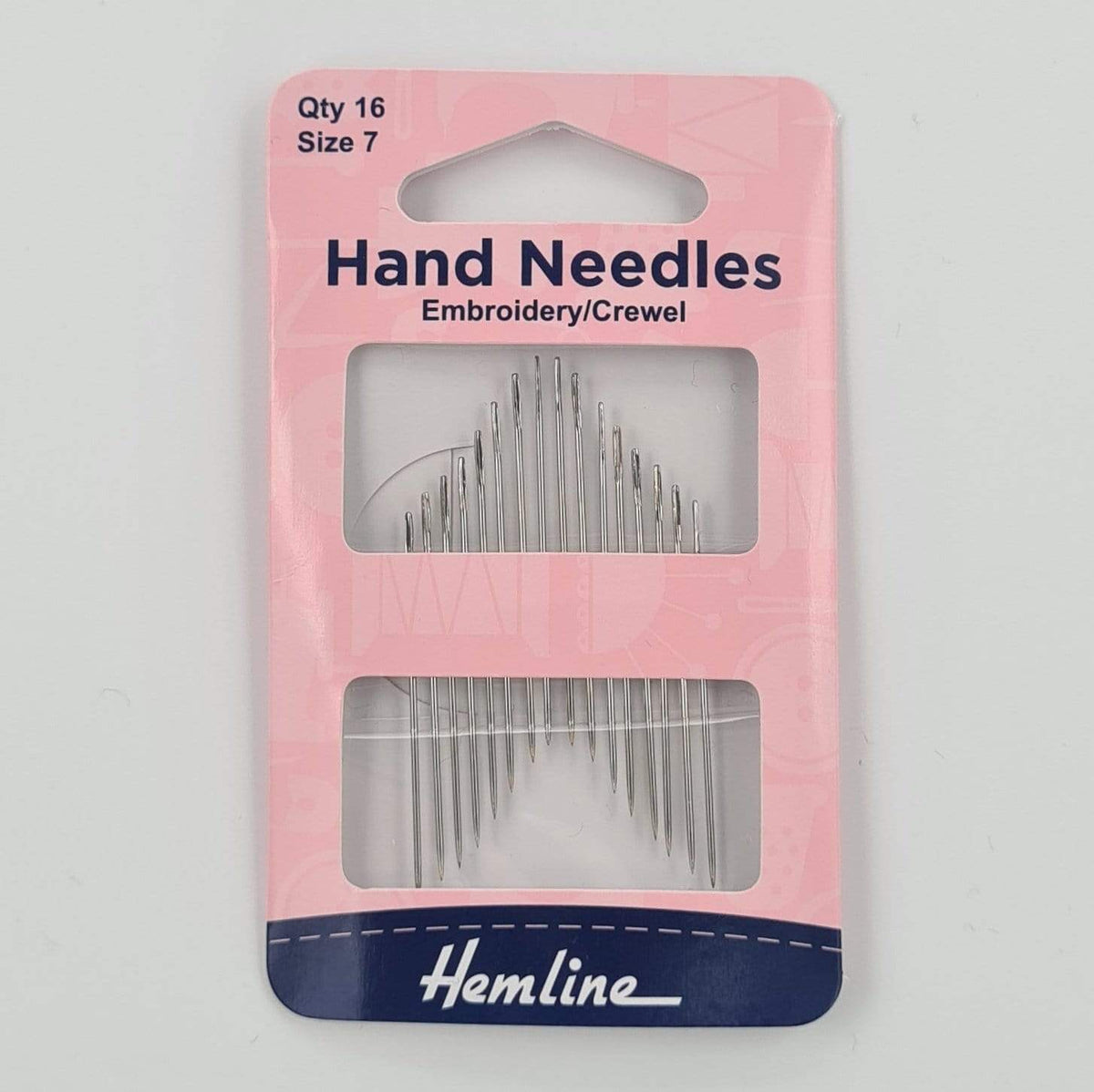 Paraffle Embroidery Supplies &amp; Accessories Hemline Embroidery Needles - size 7