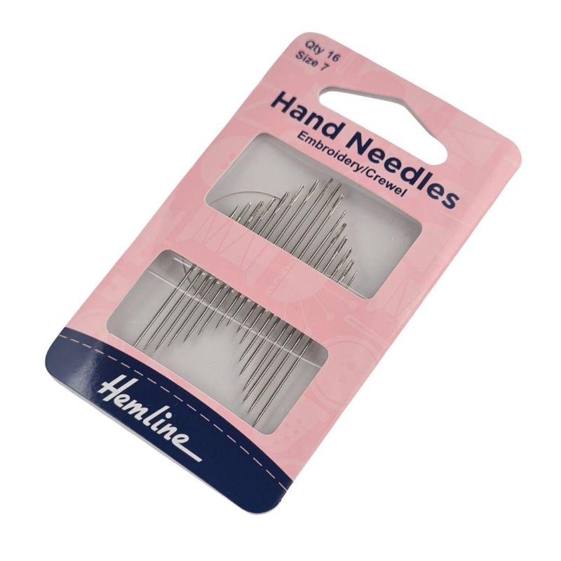 Paraffle Embroidery Supplies & Accessories Hemline Embroidery Needles - size 7